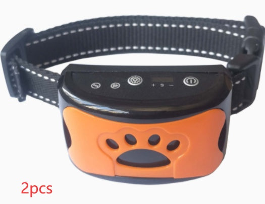 Collier de dressage pour chien, étanche, électrique, télécommande, rechargeable, anti-aboiement, avec son de vibration et de choc
